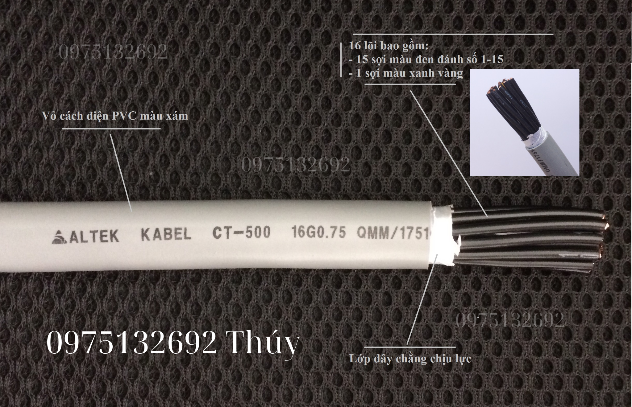 Altek Kabel - Cáp điều khiển, tín hiệu CT-500/SH-500